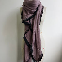 Extra large scarf - Smokey purple