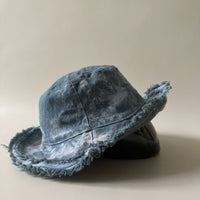 Marble & Embroidery Cotton Hat - Shlompon