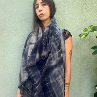 שאל שיבורי כותנה - כחול כהה