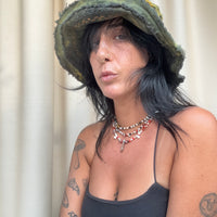Embroidery & wash Cotton Hat - Or
