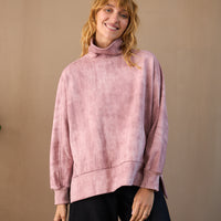 Turtleneck jumper - pink