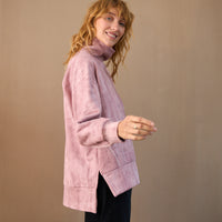 Turtleneck jumper - pink