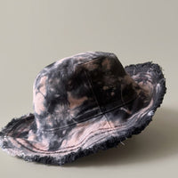 Marble & Embroidery Cotton Hat - Noit