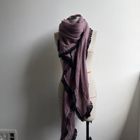 Extra large scarf - Smokey purple