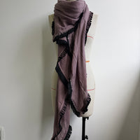 Extra large scarf - Smokey purple
