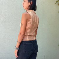 Rib Top - Ochre & Tan