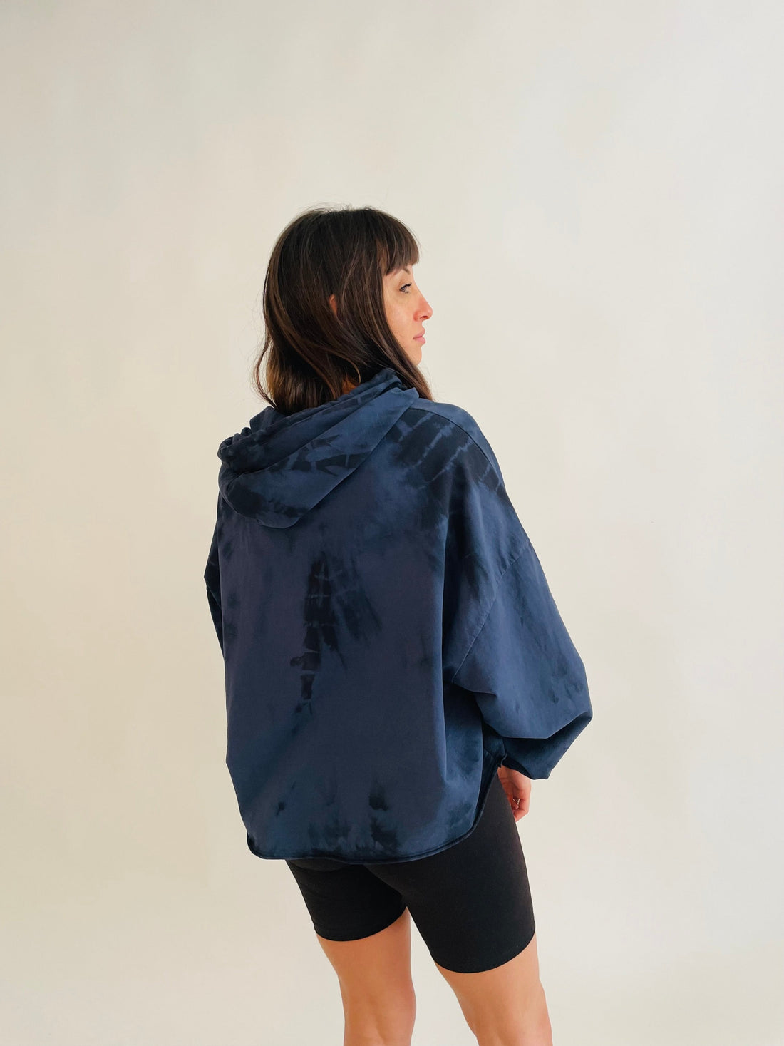 Jersey Cotton Hoodie - Navy