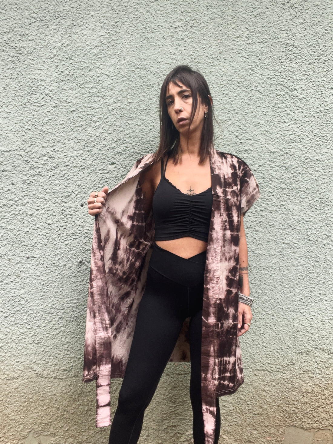 וסט נוודים - חום ווש