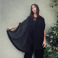 Black Fringe scarf