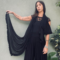 Black Fringe scarf