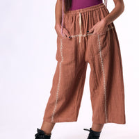Embroidery Pink Pants