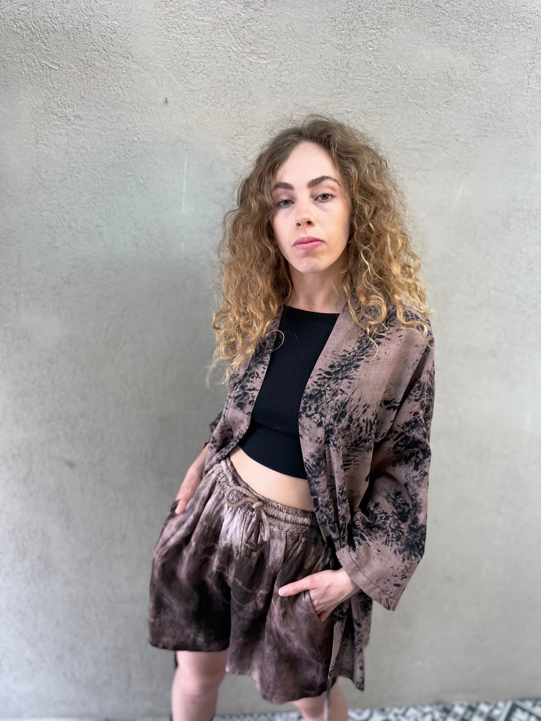 קימונו כותנה דקיק - בלאש