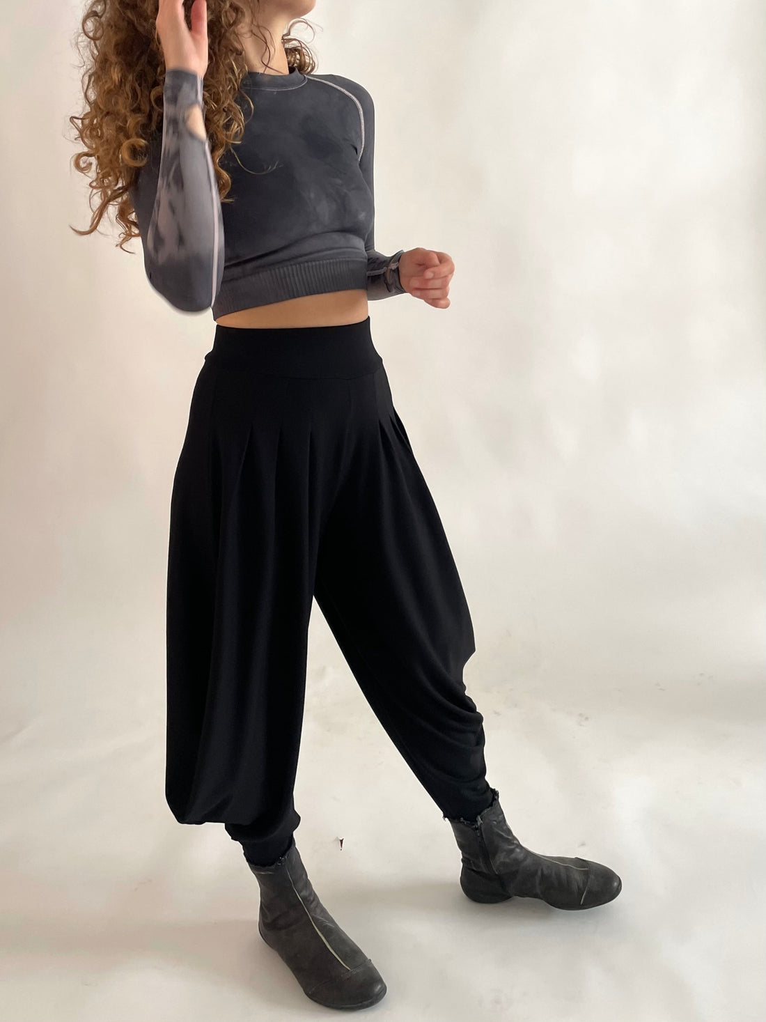 מכנסי בוטו ג'רסי - שחור