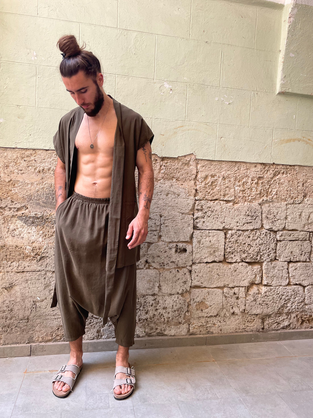 קימונו וסט - אוליב קופרו