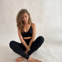 Cotton Leggings - Metallic Galaxy Drip Drop