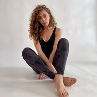 טייץ טאי דאי כותנה - שחור