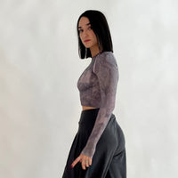 Iris Marble - Crop Top