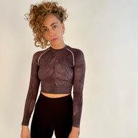 Eggplant Wash - Crop Top