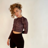 Eggplant Wash - Crop Top