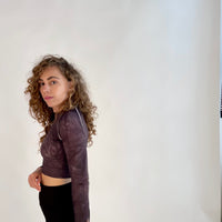 Eggplant Wash - Crop Top