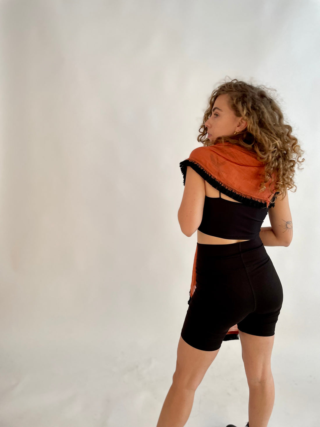 צעיף פרנזים כתום