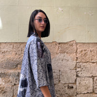 קימונו ג'קארד פאצ'ים