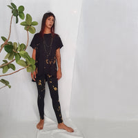 Yoga Leggings - Gold & Black