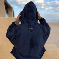 Jersey Cotton Hoodie - Navy