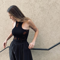 Halter Tank top - Black