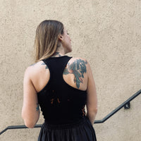Halter Tank top - Black