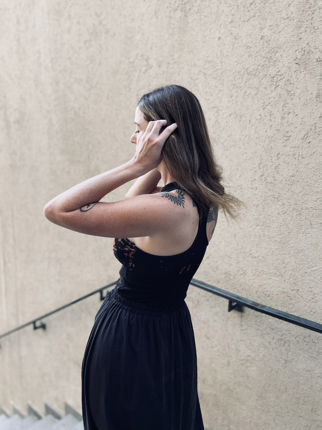 Halter Tank top - Black