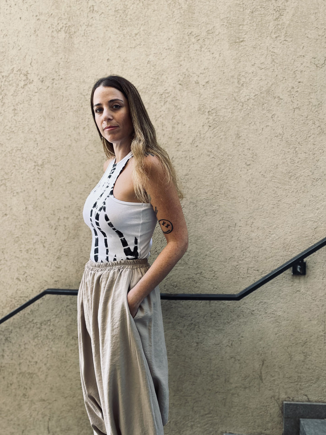 Halter Tank top - White