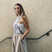 Halter Tank top - White