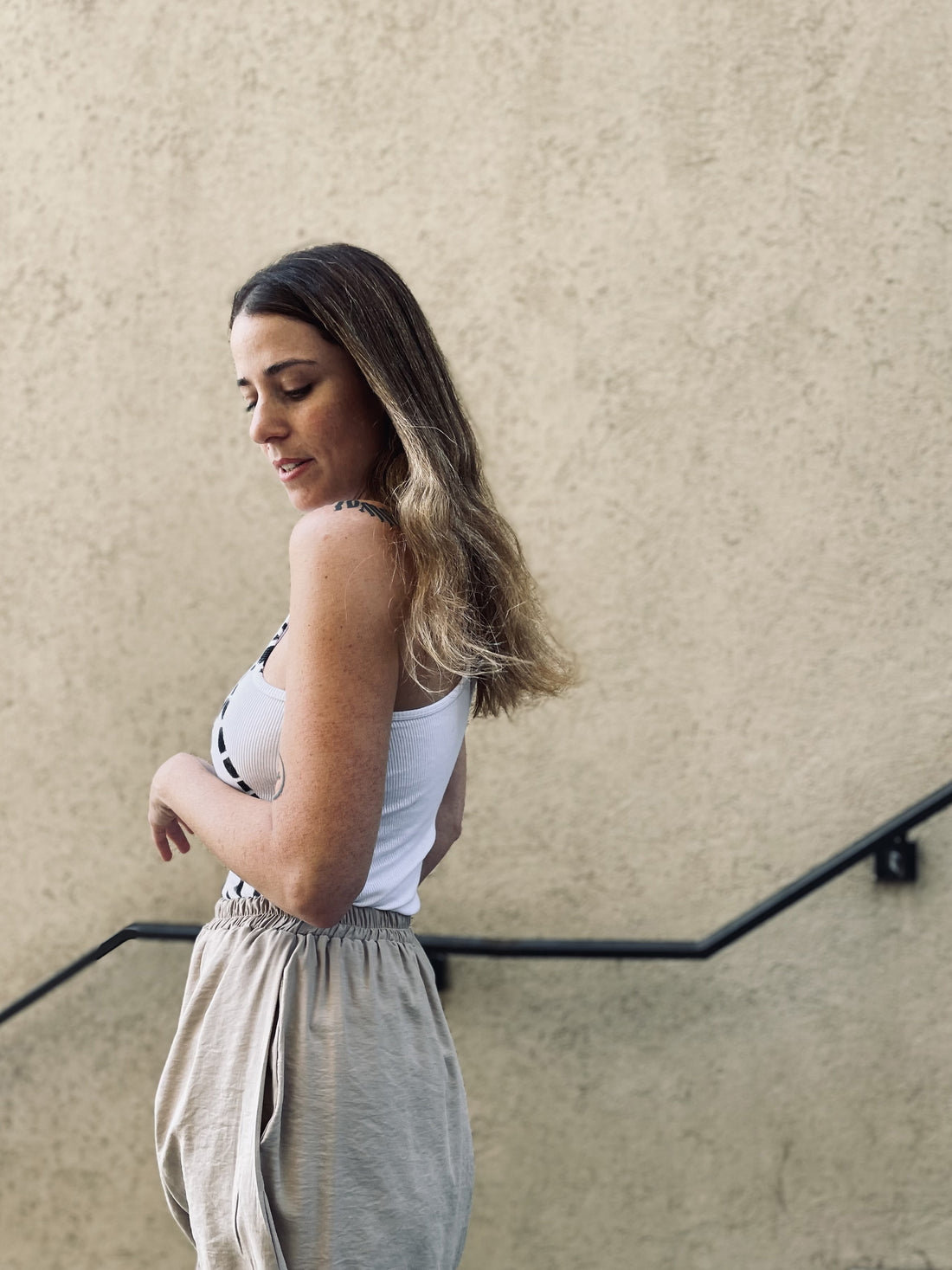 Halter Tank top - White