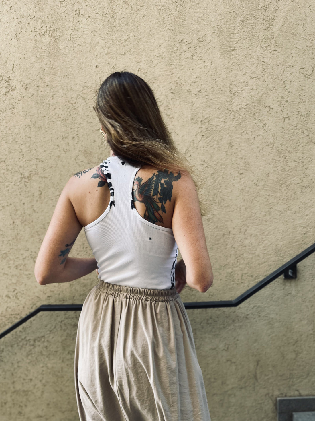Halter Tank top - White