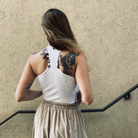 Halter Tank top - White