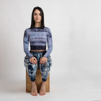 DYED JOGGER PANTS - Blue