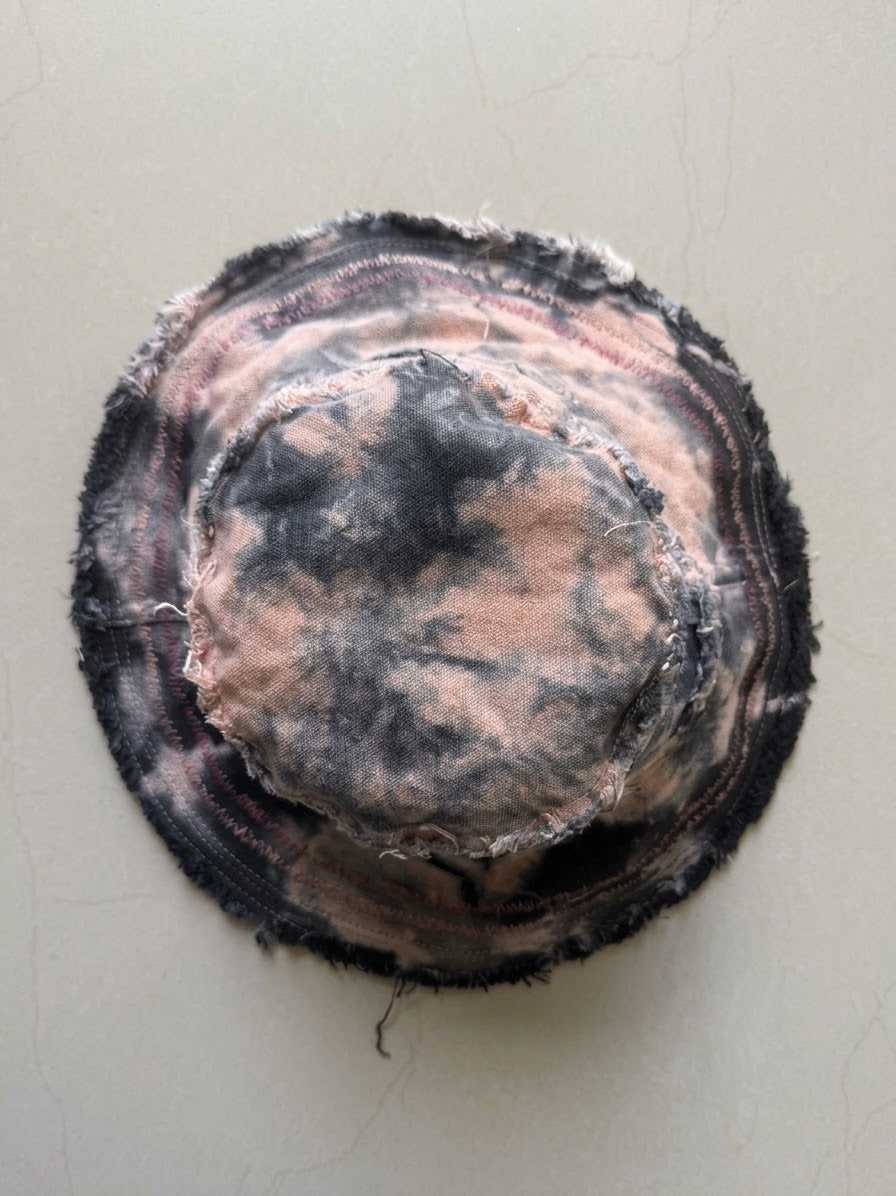 Marble & Embroidery Cotton Hat - Noit