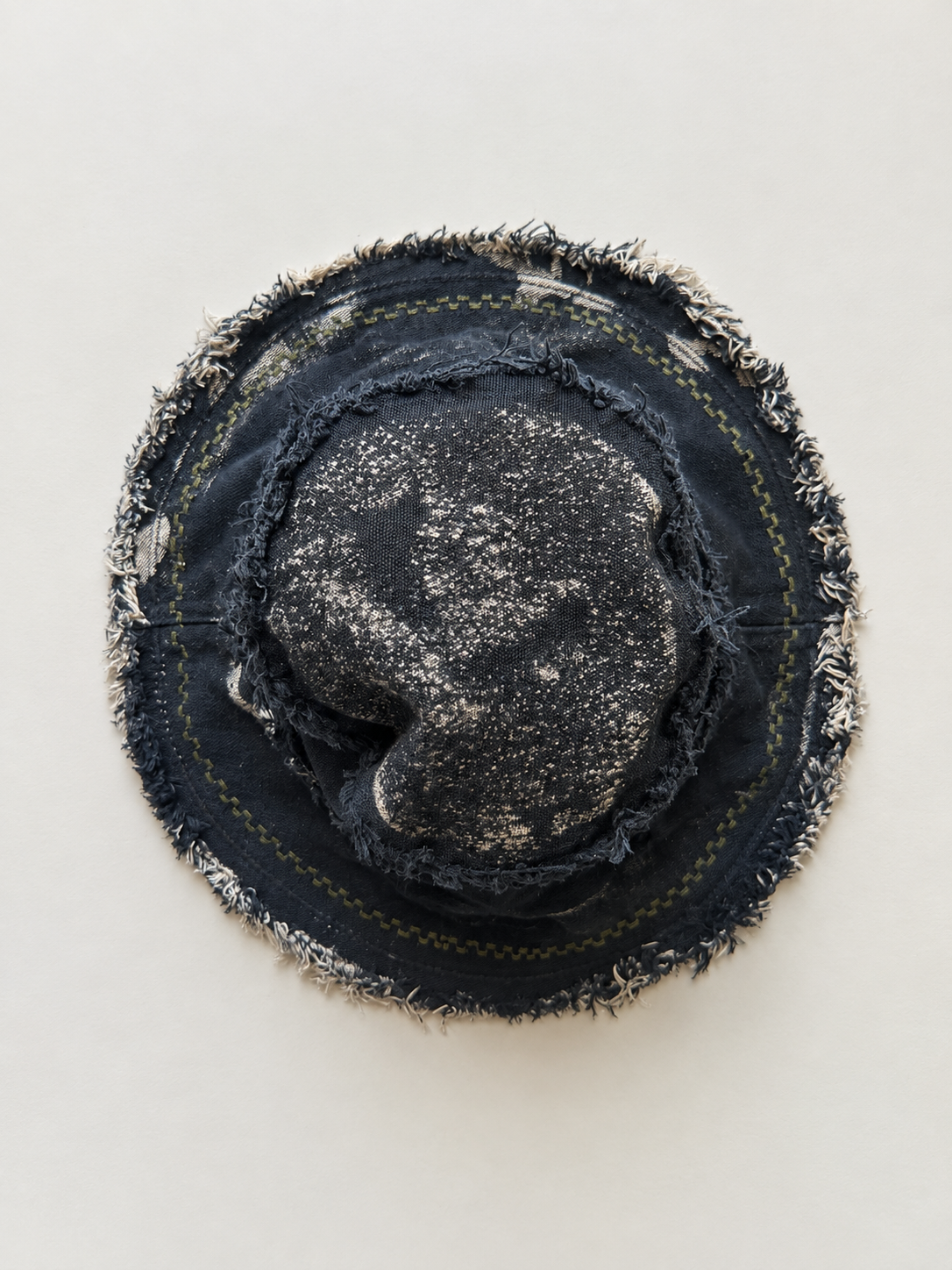 Marble & Embroidery Cotton Hat - Agam