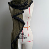 Extra large scarf - Olive