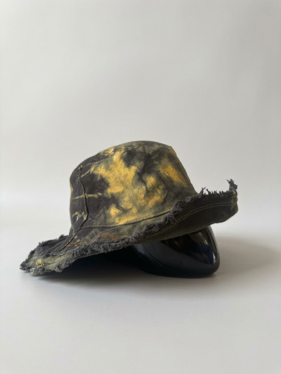 Embroidery & wash Cotton Hat - Or