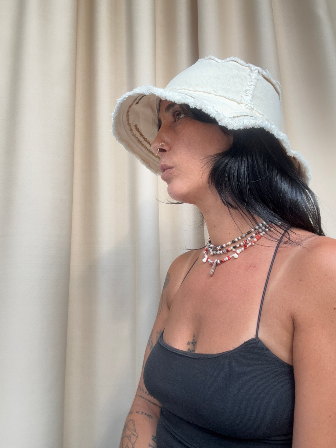 Embroidery Cotton Hat - Meiki