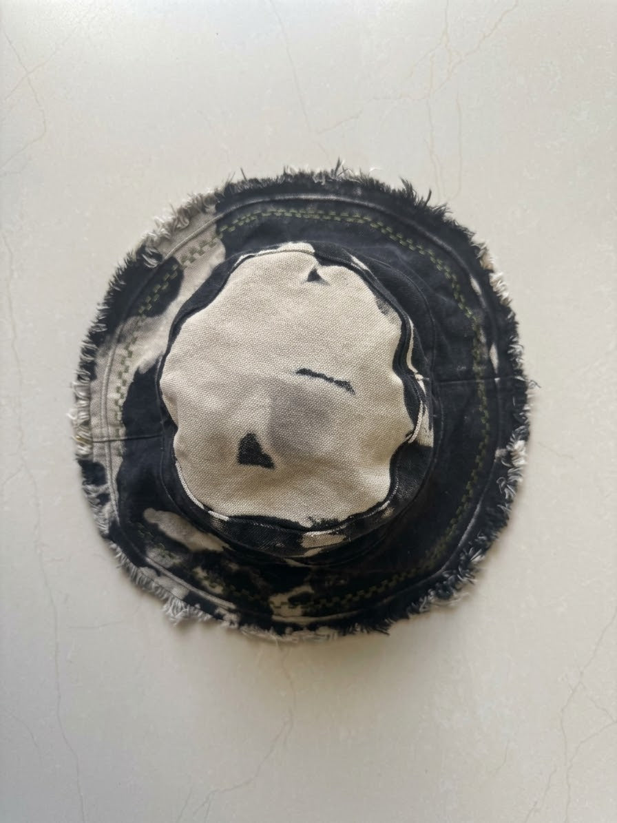 Marble & Embroidery Cotton Hat - Agam