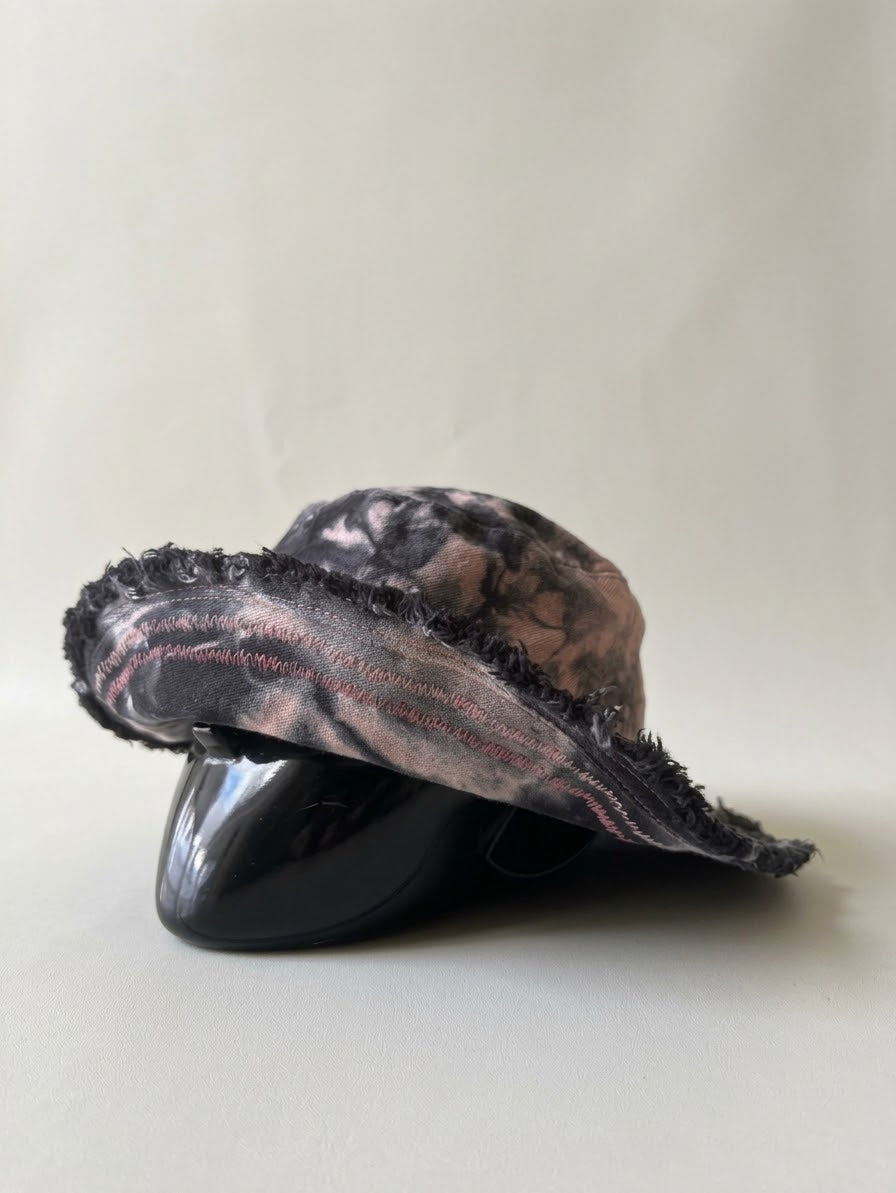 Marble & Embroidery Cotton Hat - Noit
