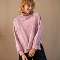 Turtleneck jumper - pink