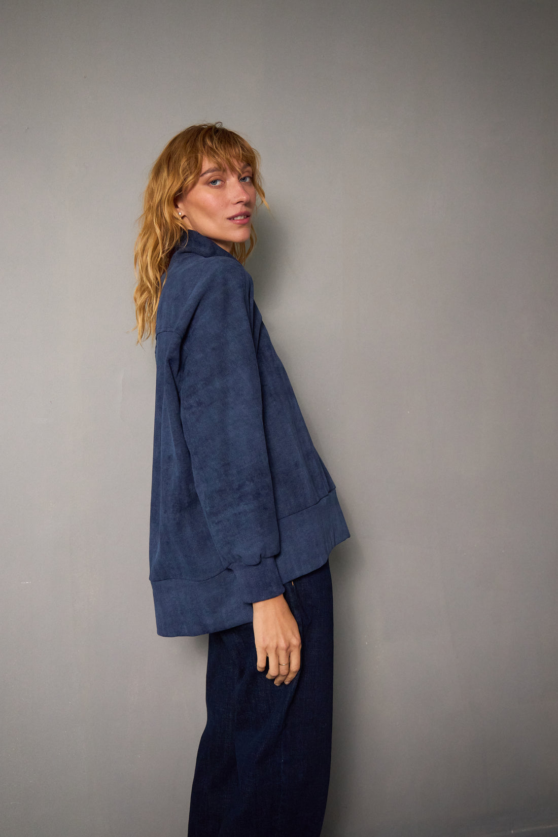 Turtleneck jumper - Blue