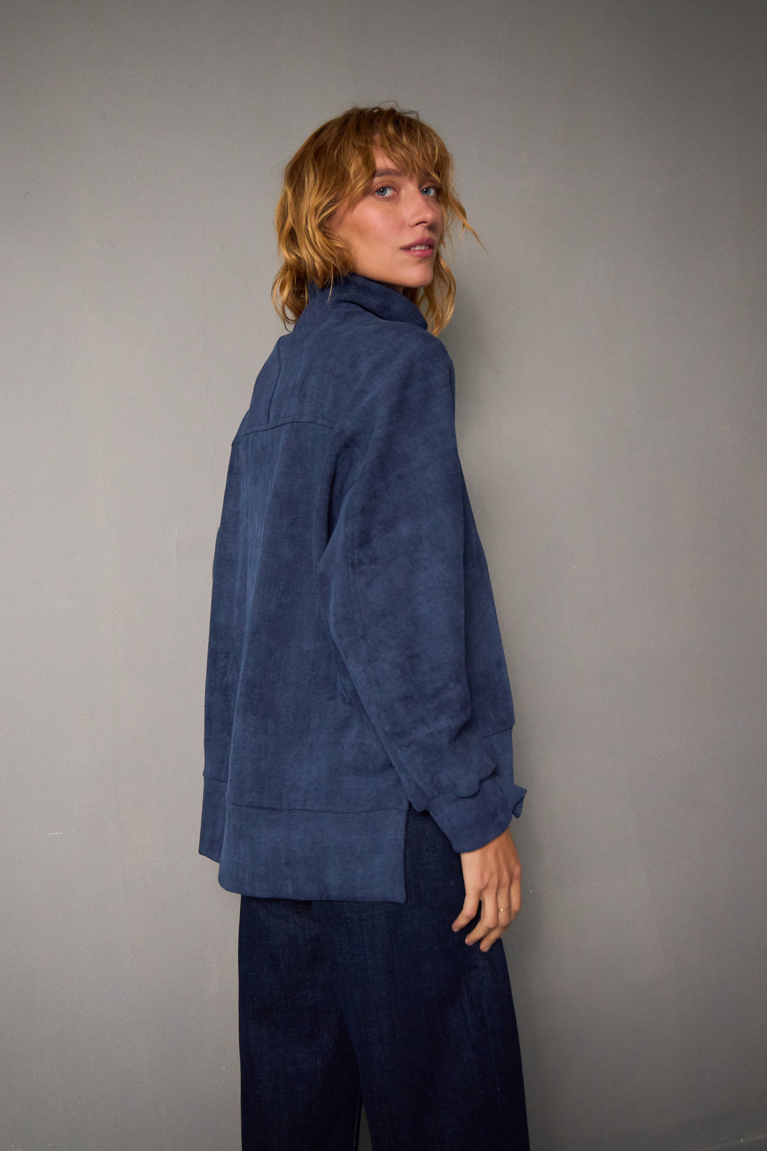 Turtleneck jumper - Blue