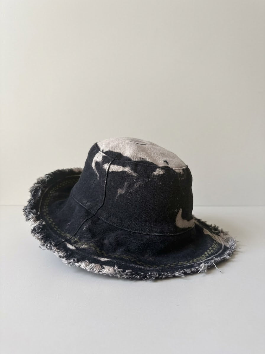 Marble & Embroidery Cotton Hat - Agam