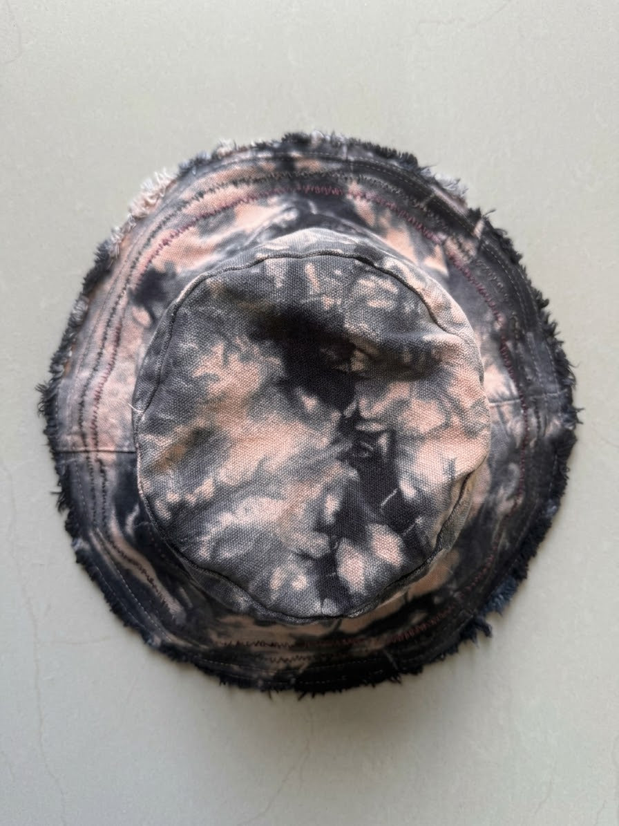 Marble & Embroidery Cotton Hat - Noit