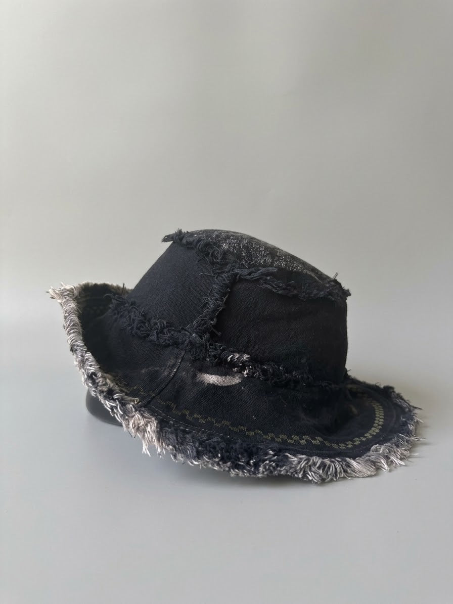 Marble & Embroidery Cotton Hat - Agam